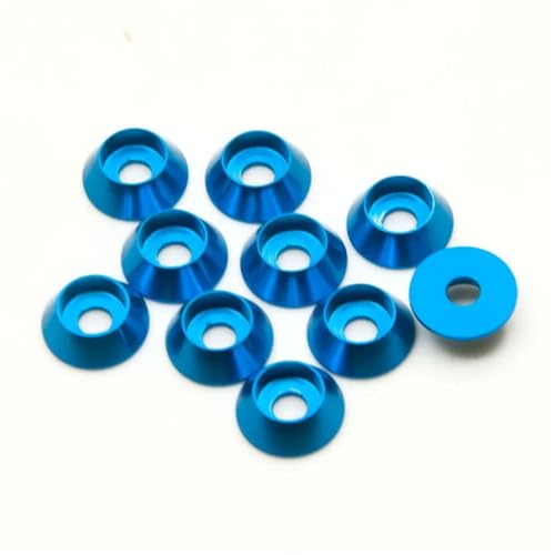 Rondelle M3 RC aluminium bleu joint de précision fraisé pour l'amélioration de modèle