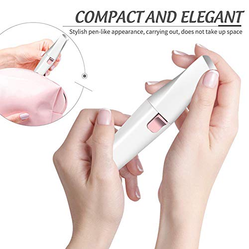 Aparador de sobrancelhas para remoção de pelos faciais para mulheres, 2 em 1 USB, recarregável, indo