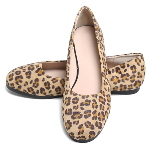 Image of Dear Time Women's Flats Comfortable Slip On Ballet Flats Soft Solid Casual Shoes
