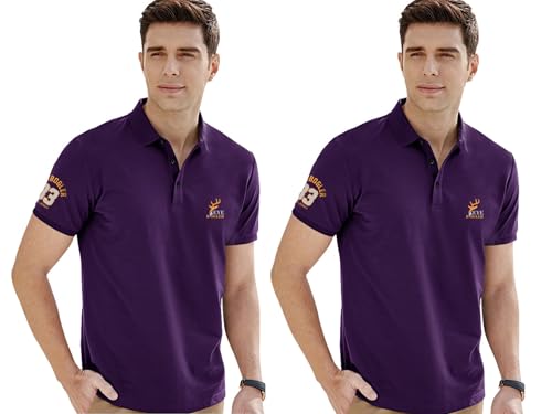 Image of Noble Monk Men's Cotton Blend Regular Fit Polo T-Shirt