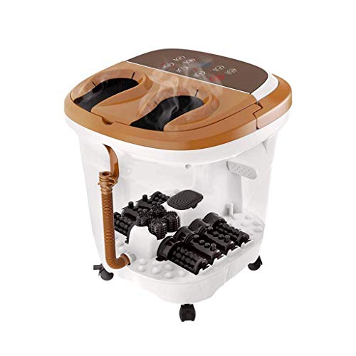 Tragbares Fußbad-Massagegerät mit Wärme, manueller Massage, LED-Anzeige, Temperatureinstellung und Timer-Funktion