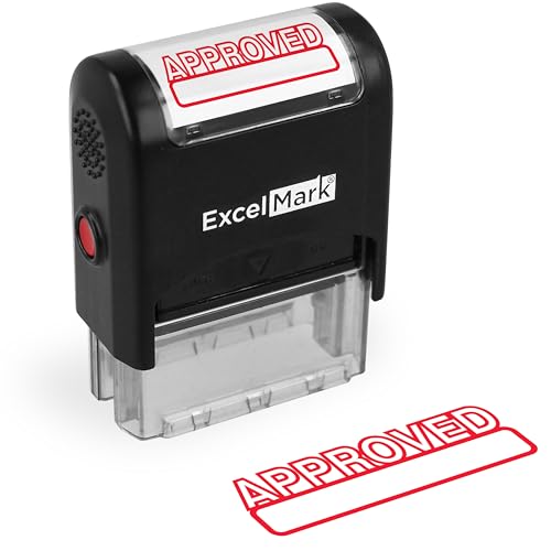Tampon APPROVED ExcelMark rouge 42A1539WEB-R automatique pour secrétariat et comptabilité