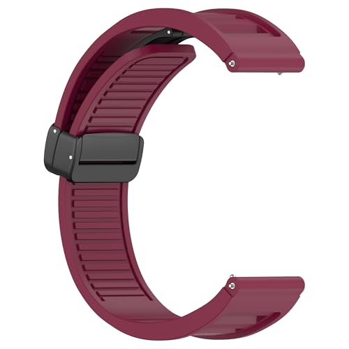Image of ACM Watch Strap 22mm for Universal 22mm Size Replacement Strap Smartwatch | Silicone Belt Magnetic Clasp Band