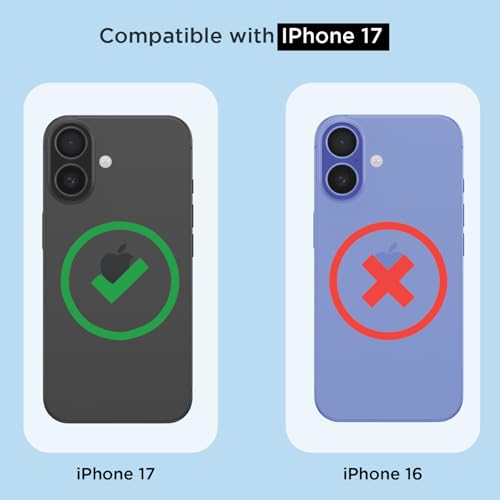 Image of Pikkme Back Cover for iPhone 17 PC + TPU Clear Transparent Raised Edges Shockproof Protective Phone Bumper Case(Transparent)