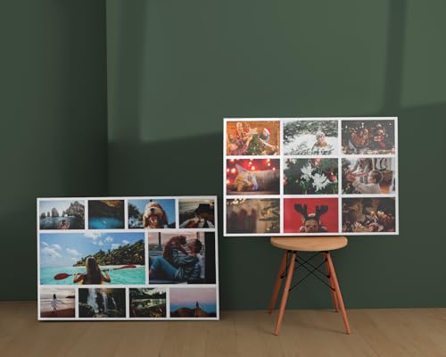 Miniatura 4 de Panorama Lienzo Collage Personalizado Con Fotos 40x30 Cm - 10 Fotos - De 3 A 10 Fotografías - 20 Tamaños - Regalo Cuadro - Patrón 2