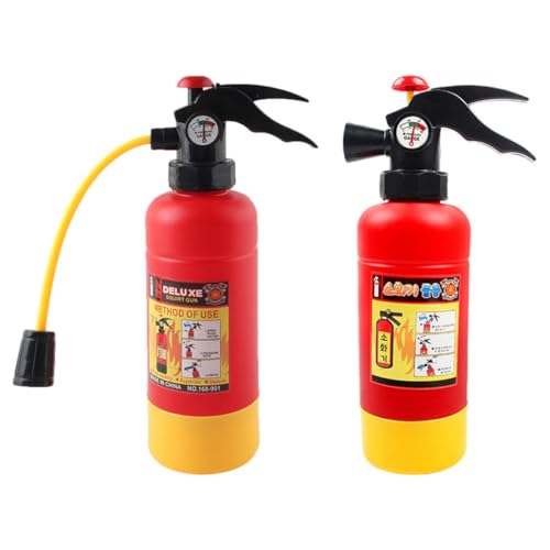 BESTonZON 2 Extintores de Incendios de Juguete para Plástico Seguro sin Olor Tamaño Pequeño y Ligero Juguetes de Agua para Playa y Piscina Simulación de Bomberos 2 Piezas