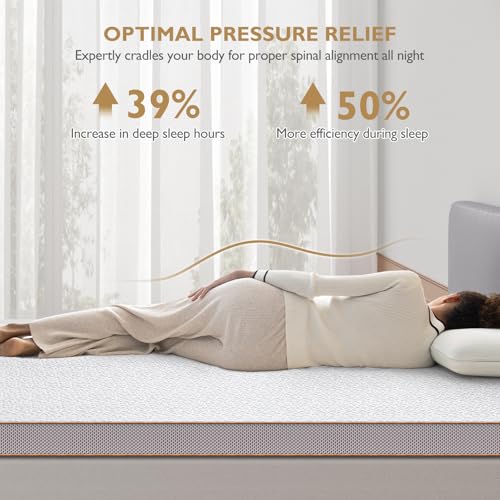 BedStory Short Queen Memory Foam Mattress Topper - 2.5 Inch Bed Toppers with Breathable Cover, CertiPUR-US