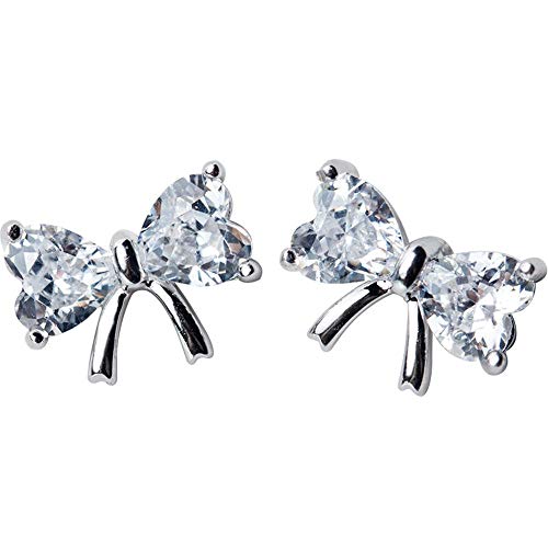 XTT Earrings Hoops Studs 100% 925 Solid Real Sterling Silver Jewelry Butterfly Cz Earrings Xmas Gift for Women Girls Teen Lady Women Dangle Earrings 1 Pair