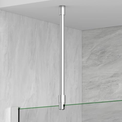 S'AFIELINA Barra estabilizadora ducha, soporte techo ajustable acero inoxidable redondo, longitud regulable 6-10 mm (1 ud) 🔥