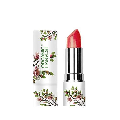 Organic Harvest Moisture Matte Lipstick - Warm Apricot | Long-lasting Red, Creamy Matte Lipstick | Hydrating Formula | Certified Organic Makeup | Cruelty-free & Vegan, 4gm