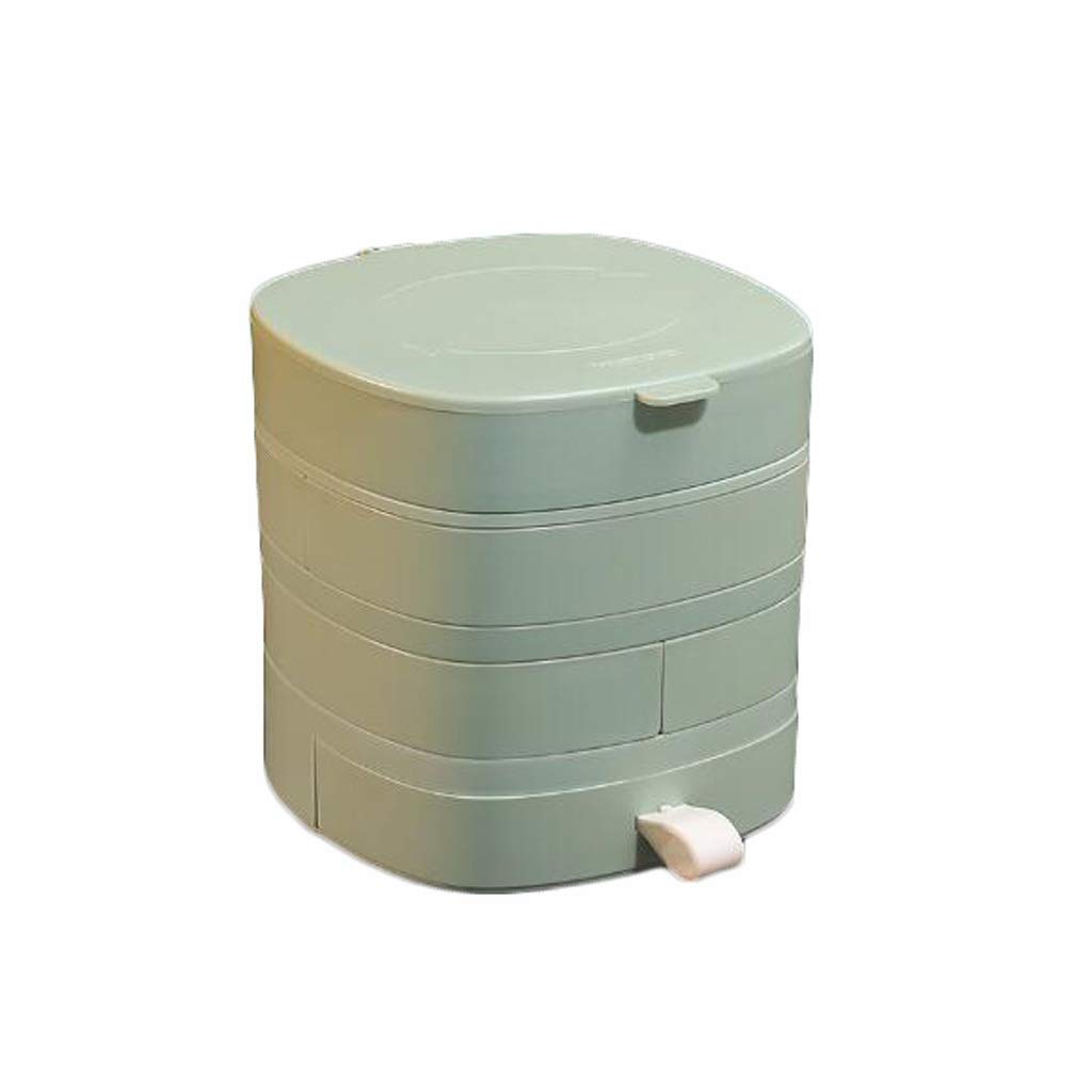 Portagioie Contenitore di gioielli Rotabili Layered Jewelry Box Scatole di immagazzinaggio Box Big Organizer Box Struttura dei monili squisiti Display custodia Il miglior regalo per la festa della mam