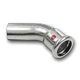 SANHA 24040 Therm Bogen 45 Grad eine Muffe 22 mm, 10 Stück