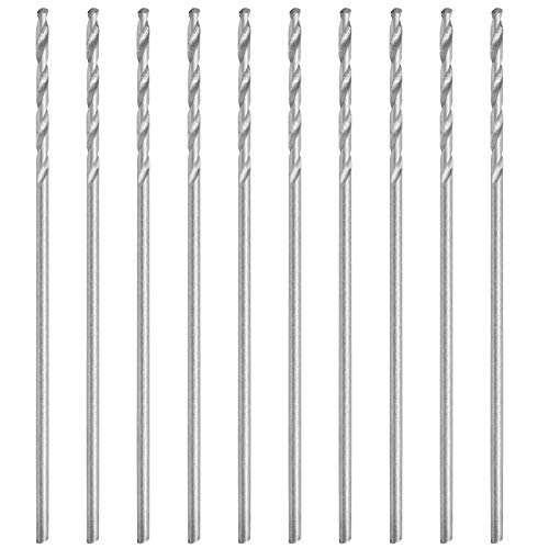 Klanata 10-Piece 0.75mm HighSpeed Steel Twist Drill Bit Set, Straight Shank for Pearl Beads Punching and Jewelry Processing