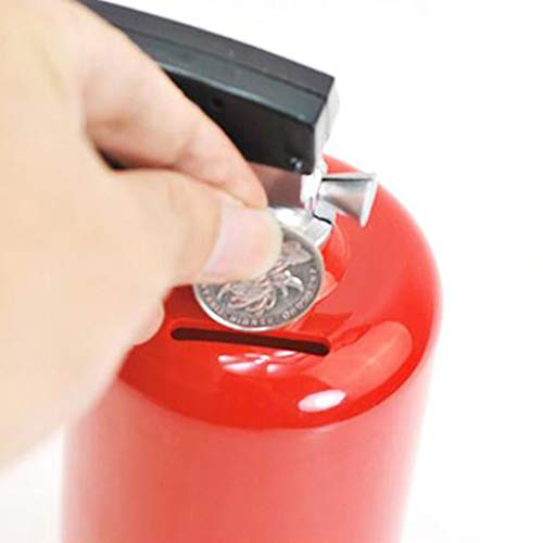 Xdodnev Creative Fire Extinguisher Piggy Bank Money Saving Cash Plastic Saving Box Kid Gift Toy Ornament Safe