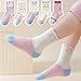 Zumou Toddler Kids Little Girls Cute Cotton Crew Socks 10 Pack (3-5T, Cat 10 pairs)