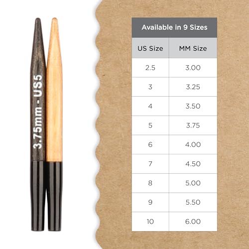 Image of Knitter's Pride Day & Nite Mini Interchangeable Circular Needles 2 inch inch (5cm) - US Size 5 (3.75mm)