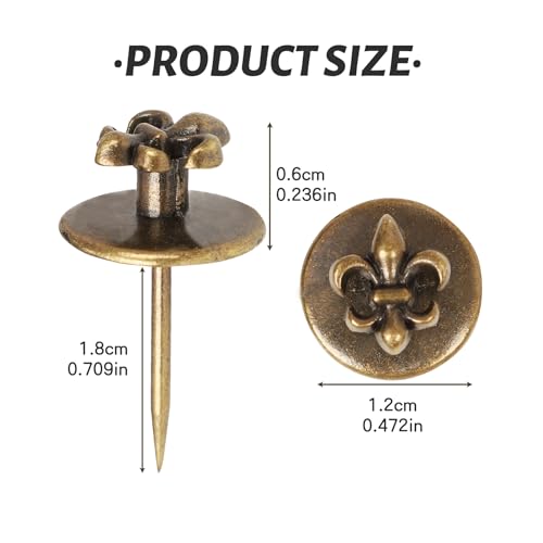 Image of Push Pin Hangers, 20pcs Double Headed Picture Hangers Nails Small Head Hanging Nails Picture Photo Hanging Hook Pins Decorative Nail Hook Hangers for Home Office School (Bronze)