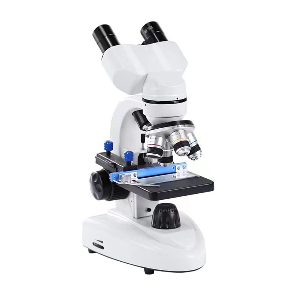 ASerZenith Eye Protection Binocular Biological Microscope 40X-2500X Experimental 360 ° Rotatable