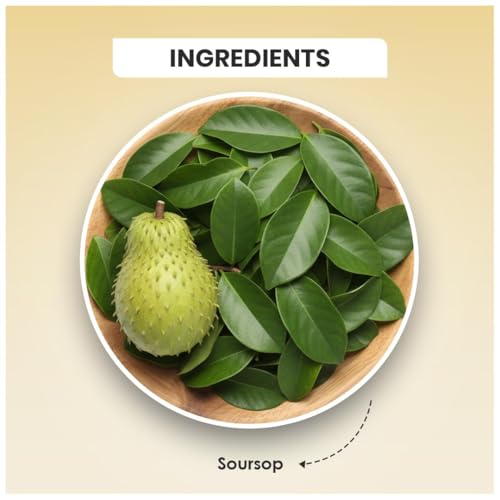 Image of BLUE TEA - Soursop Tea - 60 Count - Pyramid Plant Based Teabags | Hoja Guanabana | Premium Graviola Leaves | Herbal Tea - Caffeine Free - Sugar Free - Non-Bitter | Ziplock Pack