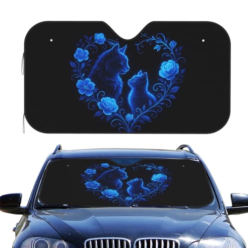 Pare-soleil voiture rose bleue : protection thermique stylée et installation facile pour SUV