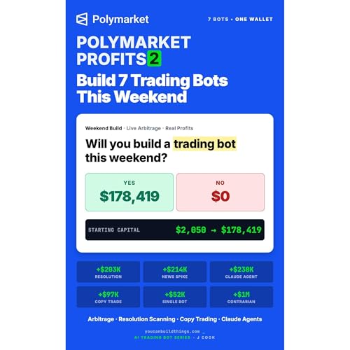 Polymarket Profits 2 - Build 7 Trading Bots This Weekend Audiolibro Por J COOK arte de portada