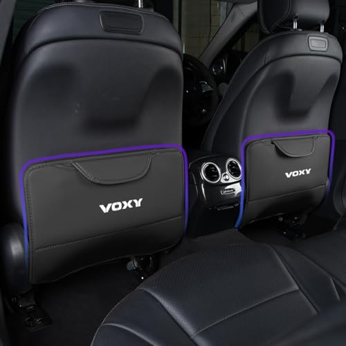 ヴォクシー VOXY専用 PUレザー製キックガード ポケット付き 蓋付き 車 シートバックカバー 対応Voxy ヴォクシー 90系80系70系 耐摩耗性 傷防止 保護マット カー 後部座席キックガード 防汚 防水 アクセサリー カスタムパーツ 取付簡単 使