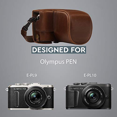 Funda de Cuero MegaGear Ever Ready para Olympus Pen miniatura 5