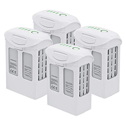 4 Pack ExpertPower High Capacity (15.2V 5870mAh) Intelligent Flight Replacement Battery for DJI Phantom 4 Series Drones| DJI Phantom 4, Phantom 4 Pro, Phantom 4 Pro V2.0, Phantom 4 Advanced