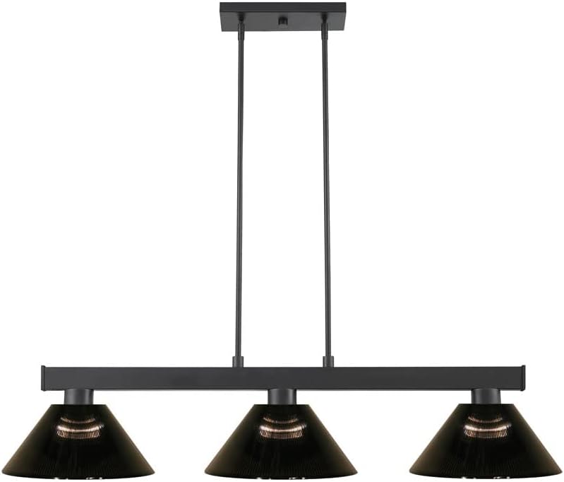 Z-Lite 3 Light Billiard Light 152MB-ARS, Matte Black