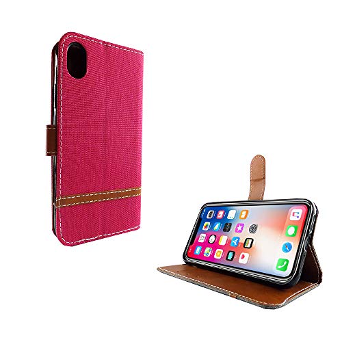 Téléphone Mobile Shell iPhone XS Apple König-Shop Case Wallet Rose - 2