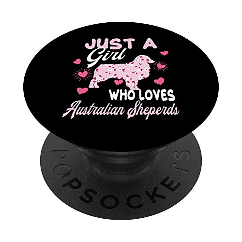 Australian Shepherd Dog Pretty Gift Women Girls Funny Quote PopSockets PopGrip: Impugnatura per Telefoni Cellulari e Tablet Intercambiabile