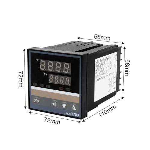 Termostato digital REX-C900VAN de 220V con salida de relé 6