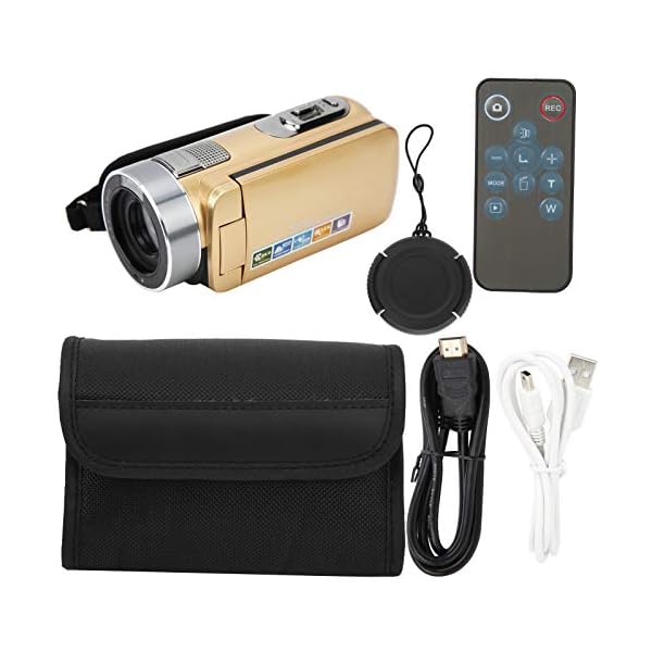 4K Videokamera Camcorder, Anti Shake 28MP Vlogging Kamera, 16 facher Digitalzoom Camcorder, Tragbare Nachtsichtkamera… – Bild 8