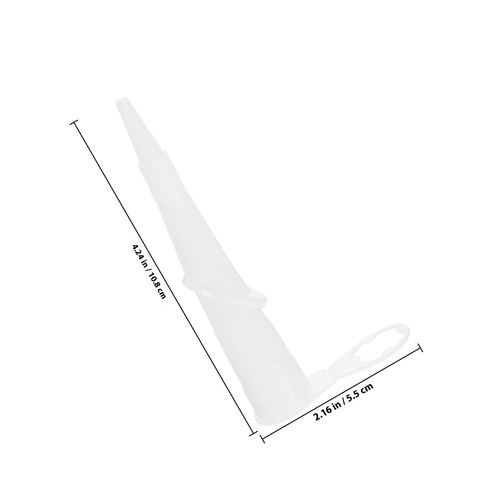 Ipetboom 10 Buses Applicateur Joint Silicone 360° Flexibles, Ouverture Filetée, Positionnement Facile pour Mastic D'étanchéité et Calfeutrage Précis