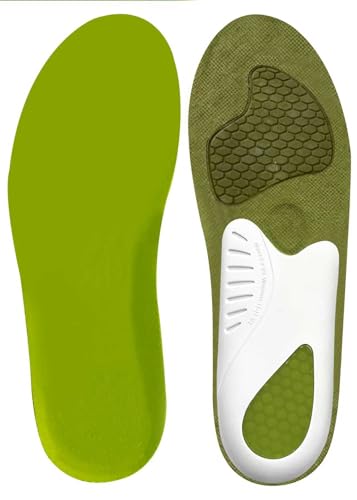 FULL BE DARE Premium Orthotic Insoles – Supportive Arch Design & Hand-Stitched Durable Edge for Enhanced Comfort and Stability – Ideal for Work, Running & Daily Wear(M8-8.5/W10-10.5)