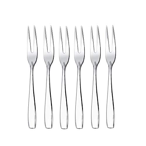 Imea, mini forchette da insalata, in acciaio inox 18/10, forchette da cocktail, 11,5 cm (6 pezzi)