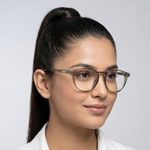 Image of ROYAL SON Blue Cut Computer Glasses | Anti Glare & Blocks Harmful Rays | UV Protected | Full Rim | Round | Men & Women | Small | SF-RS1111