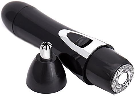 VereBeauty Flawless Women's Mini Hair Remover (2 in 1)-Nose Trimmer and Facial Shaver (Black)