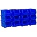 Akro-Mils 30237BLUE Plastic Storage Stacking Hanging Akro Bin, 9-1/4-Inch by 6-Inch by 5-Inch, Blue, Pack of 12