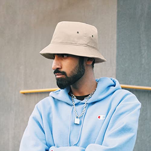 Image of Falari Men Women Unisex Cotton Bucket Hat 100% Cotton Packable for Travel Fishing Hunting Summer Camp