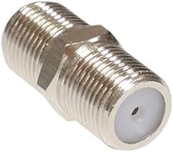 KAUMO Antenna Cable Extension Connector Relay Adapter Female/Female for Threaded F-Type Connector (1 Piece)