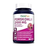 Pure Forskolin 2100mg Per Veggie Caps - 180 Capsules (Non-GMO & Gluten Free)