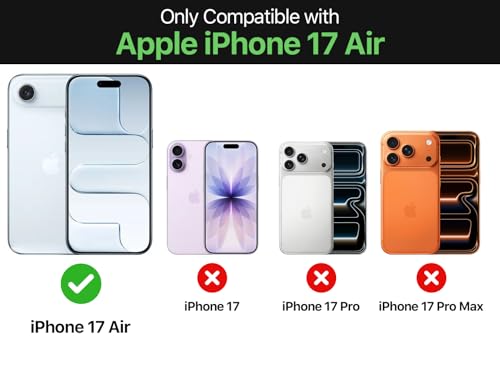 Image of WOW IMAGINE Clear Back Cover Case for iPhone 17 Air | Shockproof Soft TPU Case | Cushioned Edges for Ultimate Protection Back Cover Case - Transparent