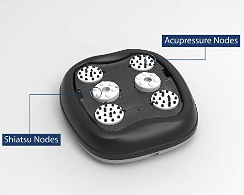 Zyllion Shiatsu Foot Massager With Heat - 3D Deep Tissue Kneading Rolling Massage Machine With Compression For Feet, Plantar Fasciitis, Muscle Pain Relief And Fits Up To Size 13 - Black (Zma-31-Bk) #TOP1