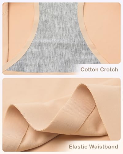 Charmi Teen Girls Seamless Underwear No Show Panties Full Coverage Pack of 64