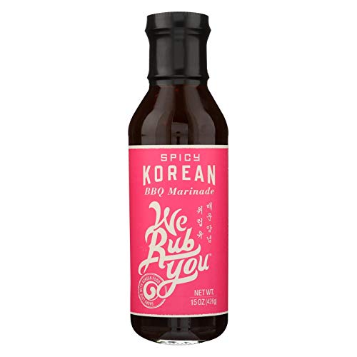 We Rub You Spicy Korean Barbeque Marinade 15 Ounce 6 per case Sauce