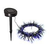 ALEKO 105LEDBLUE 105 LED Solar Powered Holiday String Lights, Blue