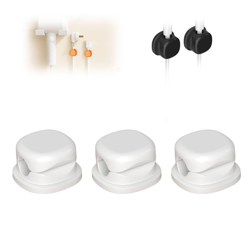 Magnetic Cord Organizer 2026 New Magnetic Cable Clips Desk Cord Holder 360 Rotation Phone Charger Wire Organizer for