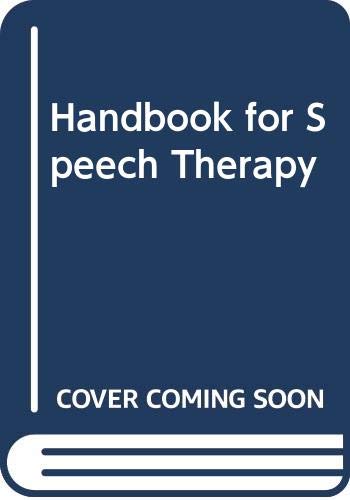 Handbook for Speech Therapy