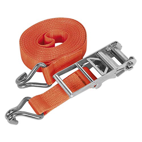 Sealey Td10012J Cinghia A Cricchetto Da 75 Mm X 12 Metri In Poliestere 10000 Kg Carico Di Prova